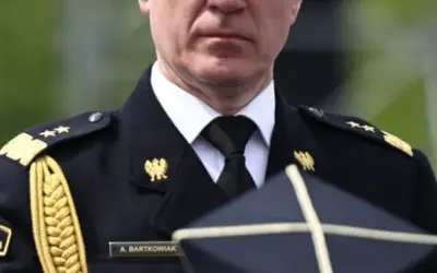 Gdzie znajduje się generał brygadier w polskiej armii i straży pożarnej?